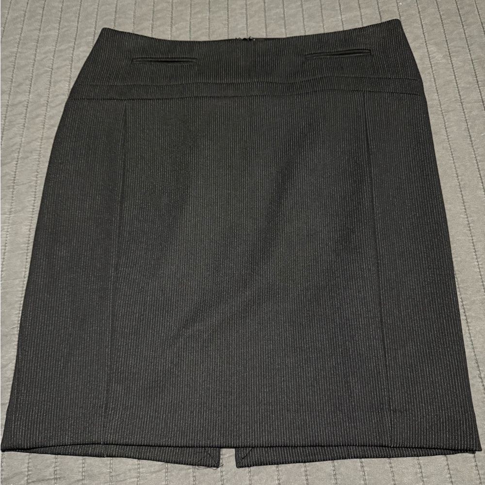 NWT Express Black Pinstripe Pencil Skirt
